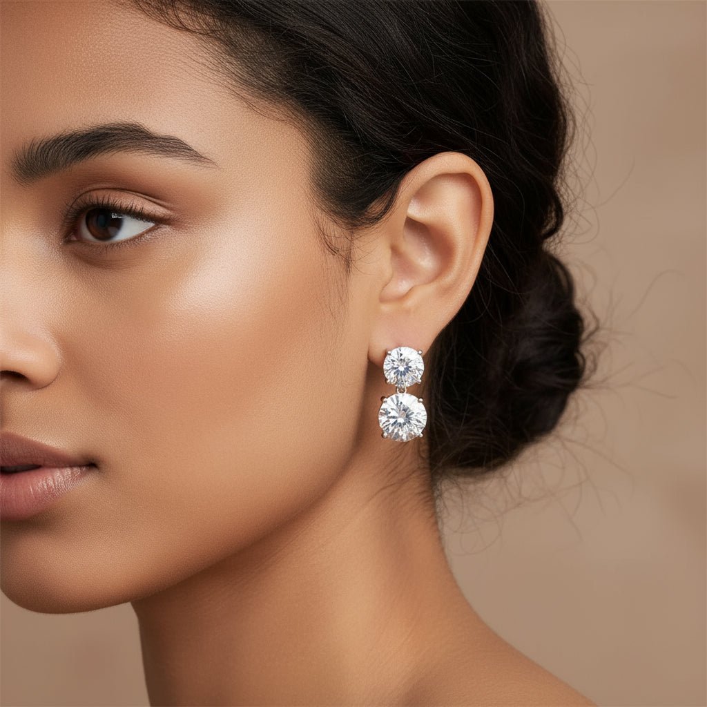 Moissanite earrings