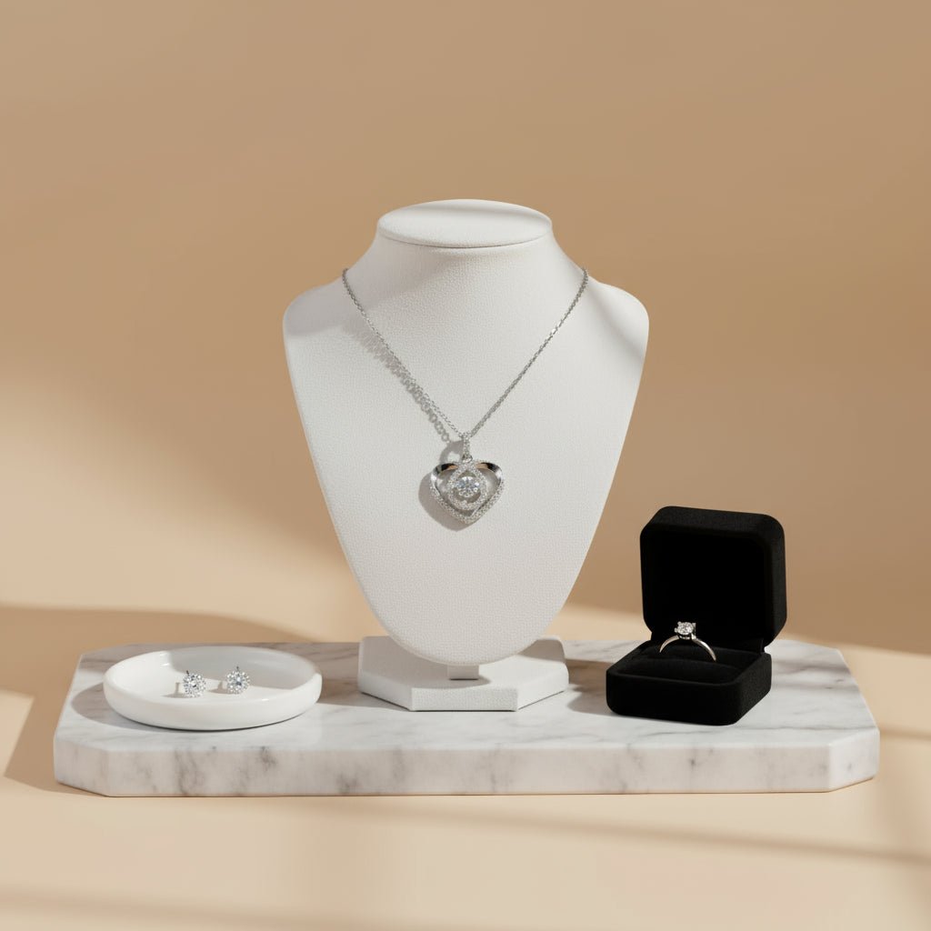 necklace with a heart pendant