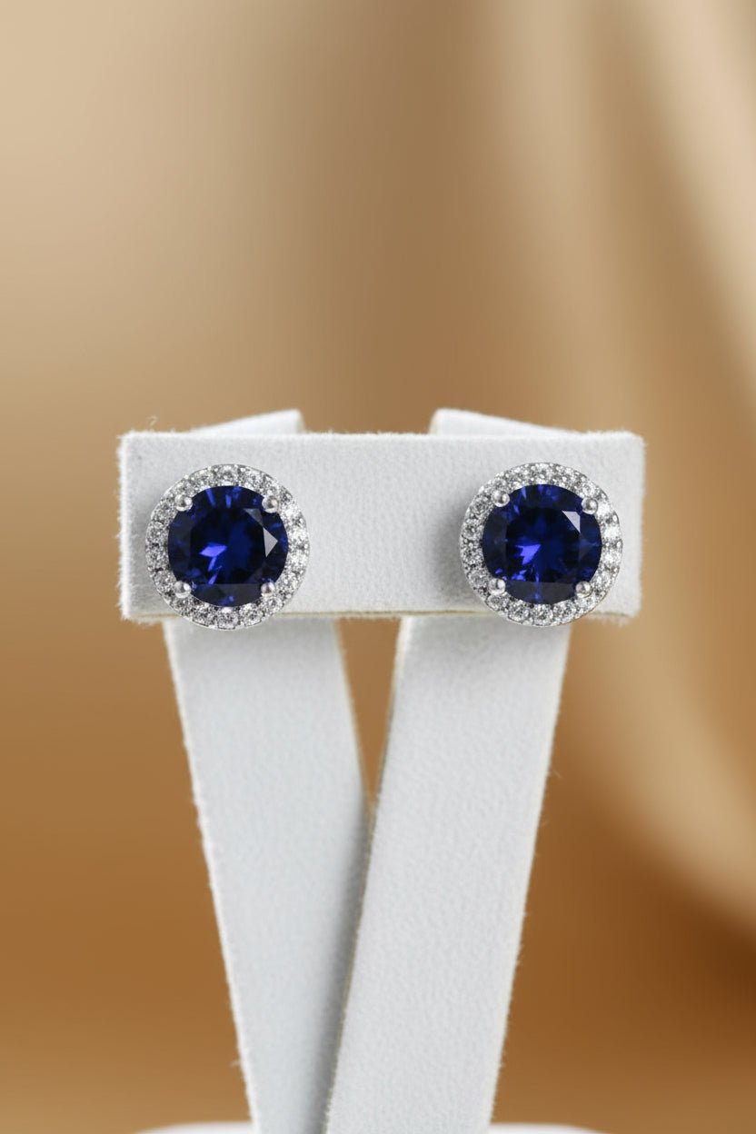 blue gemstone earrings