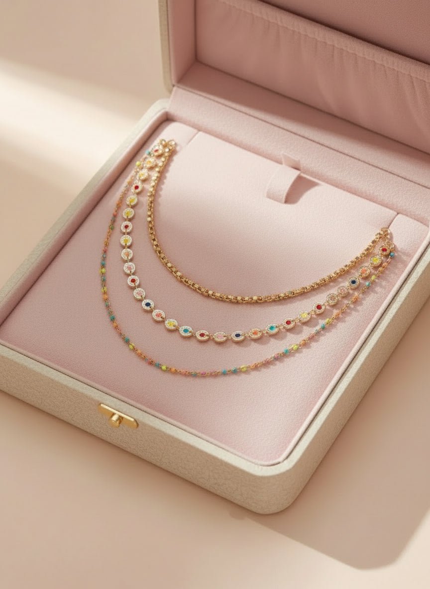 gold layered necklace