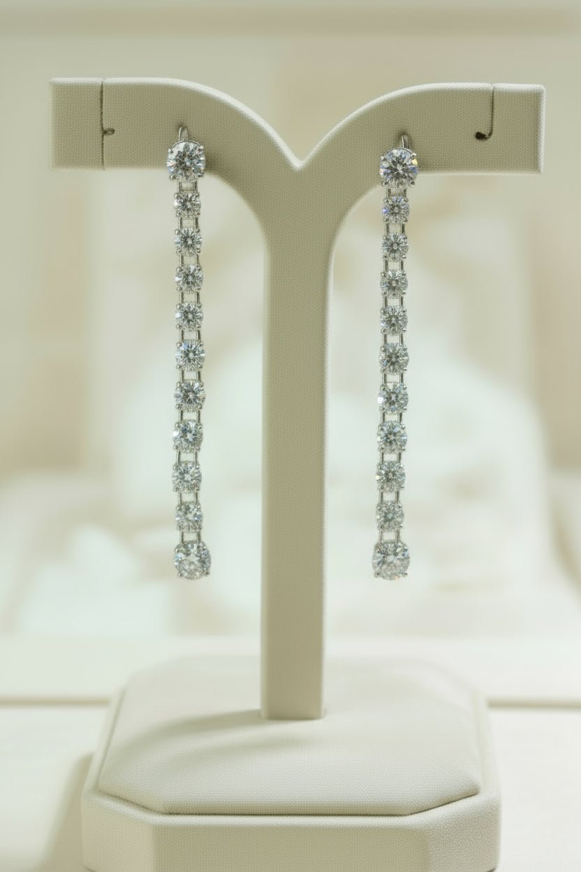 Moissanite earrings