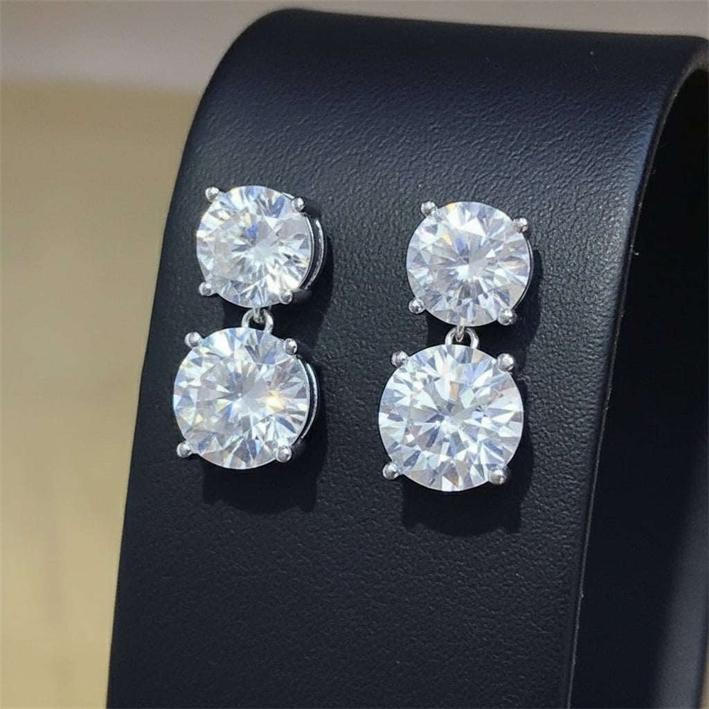 Moissanite earrings 