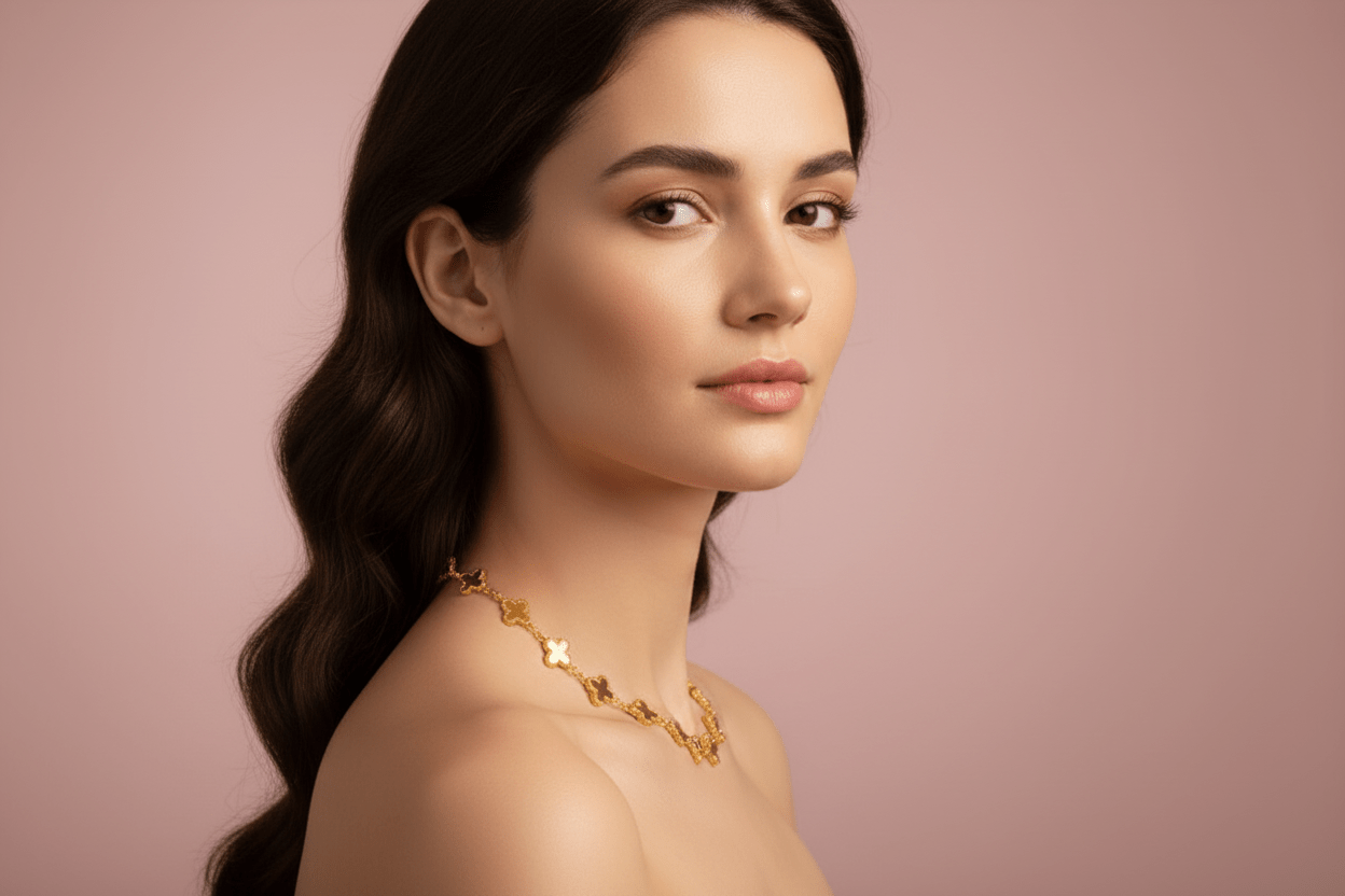 gold plated necklace 