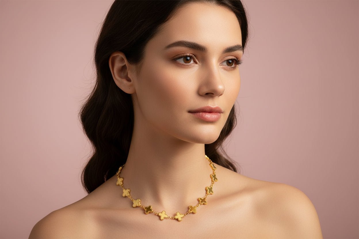 gold plated necklace 