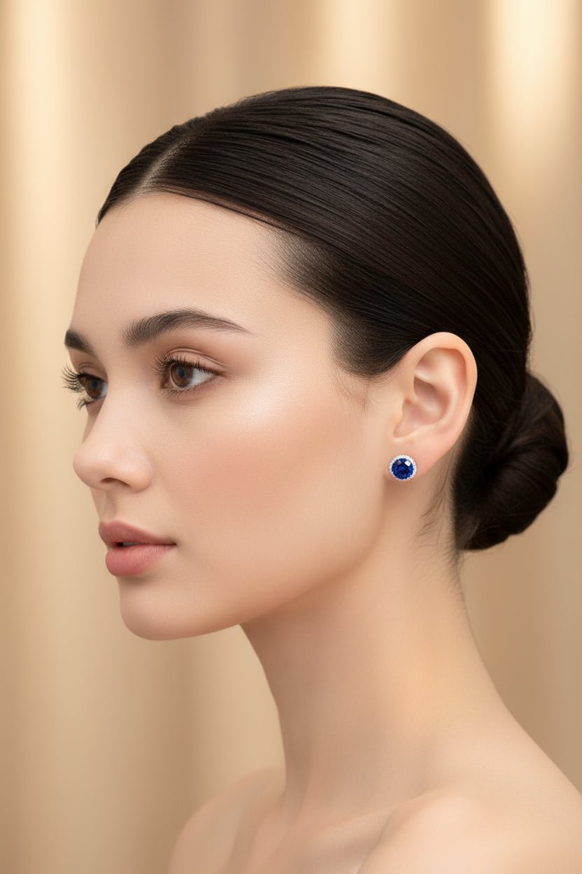 blue gemstone earrings 