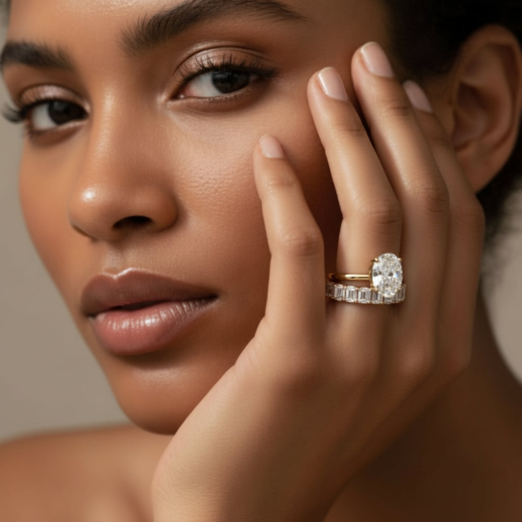 Moissanite ring